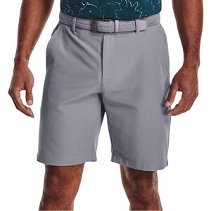 UNDER ARMOUR GRAY FLAT FRONT 10” INSEAM GOLF SHORTS MENS SZ 32
